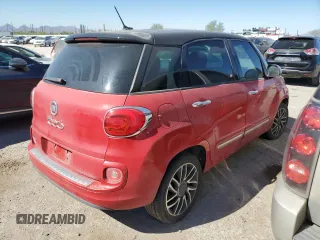 2015 FIAT 500L Lounge with VIN ZFBCFACH5FZ030864, listed as a Copart auction lot 76831154 with 119,647 mi miles and Salvage Title. Bid and sale history available at carsss.com. Image 3.