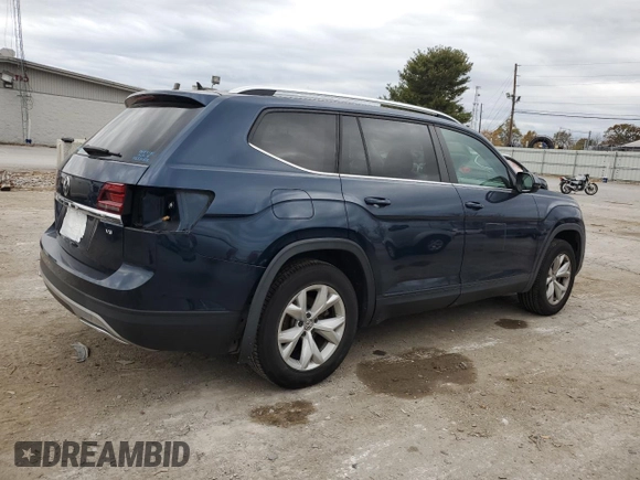 2018 Volkswagen Atlas S z VIN 1V2AR2CA9JC588635, wystawiony jako Copart lot #77385294 z przebiegiem 120 300 mil mil oraz Szkoda całkowita • Salvage title. Historia ofert i sprzedaży dostępna na DreamBid. Obrazek 3.