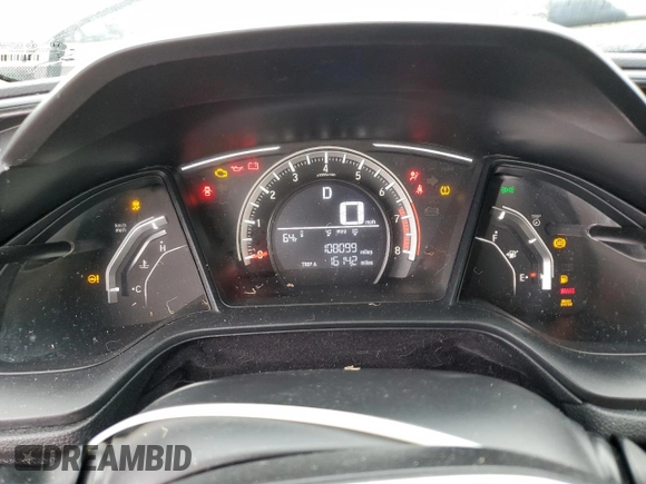 2017 Honda Civic LX z VIN 2HGFC2F56HH521264, wystawiony jako Copart lot #54561605 z przebiegiem 108 099 mil mil oraz Szkoda całkowita • Salvage title. Historia ofert i sprzedaży dostępna na DreamBid. Obrazek 9.