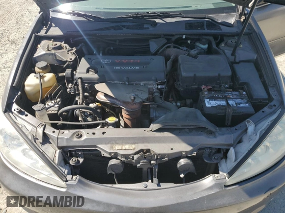 2005 Toyota Camry STD with VIN JTDBE32KX53029392, listed as a Copart auction lot 65439115 with 77,464 mi miles and Salvage title. Bid and sale history available at DreamBid. Image 11.
