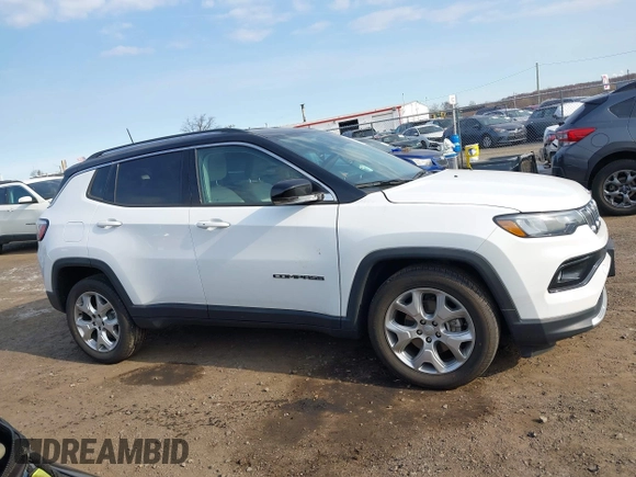 2022 Jeep Compass High Altitude with VIN 3C4NJDCB9NT130392, listed as a IAAI auction lot 41774217 with 47,429 mi miles and . Bid and sale history available at DreamBid. Image 13.