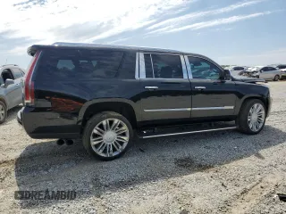 2018 Cadillac Escalade ESV Platinum z VIN 1GYS4KKJXJR360303, wystawiony jako Copart lot #54401285 z przebiegiem 94 802 mil mil oraz Szkody całkowita. Historia ofert i sprzedaży dostępna na DreamBid. Obrazek 3.