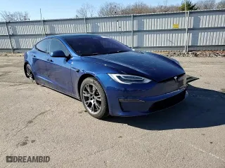 2022 Tesla Model S Plaid with VIN 5YJSA1E66NF462693, listed as a Copart auction lot 45350985 with 0 mi miles and Salvage Title. Bid and sale history available at carsss.com. Image 11.