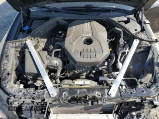 2022 Genesis G70 2.0T with VIN KMTG34TAXNU093905, listed as a Copart auction lot 45394115 with 57,495 mi miles and Salvage Title. Bid and sale history available at carsss.com. Image 13.