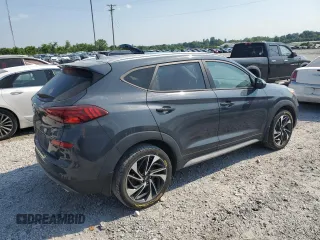 2020 Hyundai Tucson Sport with VIN KM8J3CAL2LU273598, listed as a Copart auction lot 59100775 with 77,954 mi miles and Salvage title. Bid and sale history available at DreamBid. Image 3.
