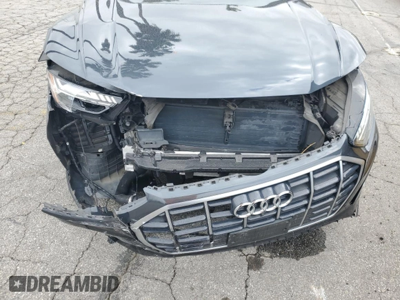 2021 Audi Q5 Prestige with VIN WA1CAAFY3M2062221, listed as a Copart auction lot 55538025 with 55,573 mi miles and Salvage title. Bid and sale history available at DreamBid. Image 12.