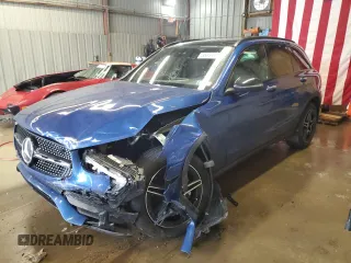 2022 Mercedes-Benz GLC 300 z VIN W1N0G8EB9NG070012, wystawiony jako Copart lot #58034485 z przebiegiem 32 328 mil mil oraz Szkoda całkowita • Salvage title. Historia ofert i sprzedaży dostępna na DreamBid. Obrazek 1.