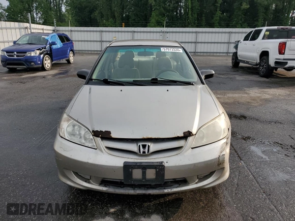 2004 Honda Civic LX z VIN 2HGES16594H587746, wystawiony jako Copart lot #57072535 z przebiegiem 374 664 mil mil oraz Szkoda całkowita • Salvage title. Historia ofert i sprzedaży dostępna na DreamBid. Obrazek 5.