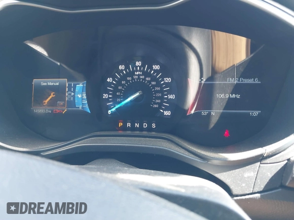 2019 Ford Fusion SE with VIN 3FA6P0HD9KR172372, listed as a IAAI auction lot 41705985 with 145,893 mi miles. Bid and sale history available at carsss.com. Image 7.