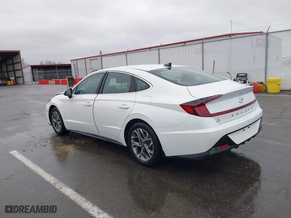 2022 Hyundai Sonata SEL with VIN KMHL64JA2NA236267, listed as a IAAI auction lot 41053375 with 55,315 mi miles. Bid and sale history available at carsss.com. Image 3.