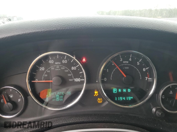 2015 Jeep Wrangler Sahara with VIN 1C4AJWBG8FL651169, listed as a Copart auction lot 44468995 with 119,419 mi miles and Salvage title. Bid and sale history available at DreamBid. Image 9.