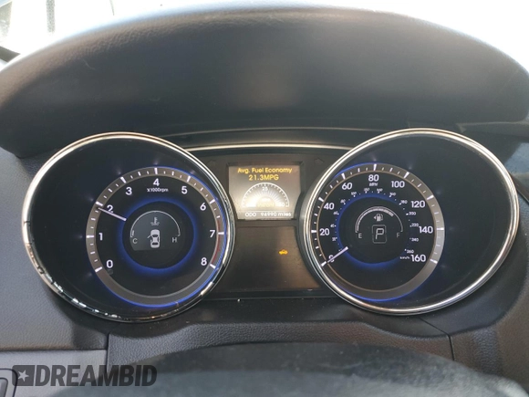 2014 Hyundai Sonata Limited with VIN 5NPEC4ABXEH813988, listed as a Copart auction lot 49189275 with 94,990 mi miles and Salvage Title. Bid and sale history available at DreamBid. Image 9.
