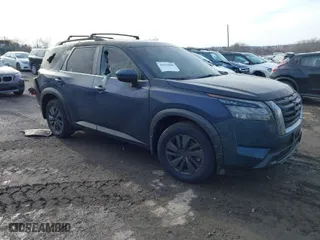 2024 Nissan Pathfinder Rock Creek with VIN 5N1DR3BDXRC264097, listed as a IAAI auction lot 41535860 with 1 mi miles. Bid and sale history available at carsss.com. Image 1.