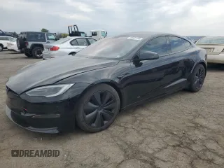 2024 Tesla Model S with VIN 5YJSA1E51RF533876, listed as a Copart auction lot 53081195 with Not provided miles and Salvage title. Bid and sale history available at DreamBid. Image 1.