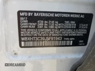 2018 BMW X1 xDrive28i z VIN WBXHT3C39J5F91943, wystawiony jako Copart lot #63497885 z przebiegiem 88 002 mil mil oraz Czysty tytuł • Clean title. Historia ofert i sprzedaży dostępna na DreamBid. Obrazek 13.