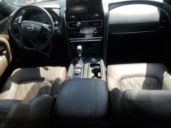 2023 Nissan Armada Platinum with VIN JN8AY2DA8P9404444, listed as a Copart auction lot 49158785 with 31,908 mi miles and Salvage Title. Bid and sale history available at carsss.com. Image 8.
