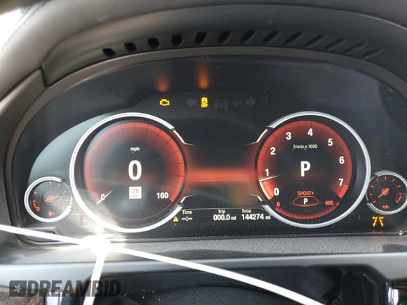 2016 BMW X6 xDrive50i with VIN 5UXKU6C56G0R33806, listed as a Copart auction lot 53855165 with 144,274 mi miles and Clean Title. Bid and sale history available at DreamBid. Image 9.