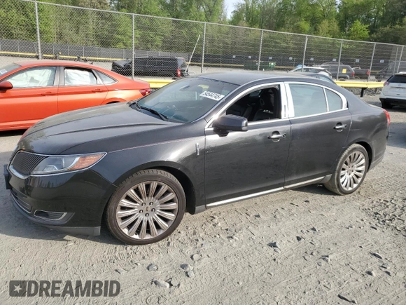 2014 Lincoln MKS with VIN 1LNHL9EK2EG610291, listed as a Copart auction lot 54544745 with 147,075 mi miles and Salvage Title. Bid and sale history available at carsss.com. Image 1.