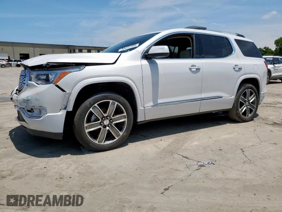 2017 GMC Acadia Denali with VIN 1GKKNPLS8HZ327113, listed as a Copart auction lot 58431595 with 102,061 mi miles and Salvage title. Bid and sale history available at DreamBid. Image 1.