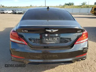 2019 Genesis G70 2.0T Advanced with VIN KMTG64LA9KU035240, listed as a Copart auction lot 70069044 with 0 mi miles and Salvage Title. Bid and sale history available at carsss.com. Image 6.