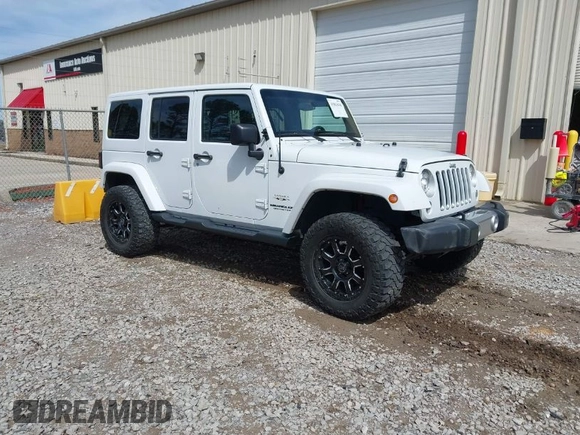 2017 Jeep Wrangler Unlimited Sahara with VIN 1C4BJWEG8HL734572, listed as a IAAI auction lot 41863636 with 123,979 mi miles. Bid and sale history available at carsss.com. Image 1.