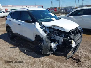 2024 Nissan Kicks S with VIN 3N1CP5BV1RL584152, listed as a IAAI auction lot 41663607 with 1,379 mi miles. Bid and sale history available at carsss.com. Image 1.