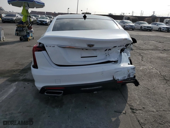 2020 Cadillac CT5 Luxury with VIN 1G6DM5RK1L0119562, listed as a Copart auction lot 87016134 with 18825 miles and Salvage Title. Bid and sale history available at carsss.com. Image 6.