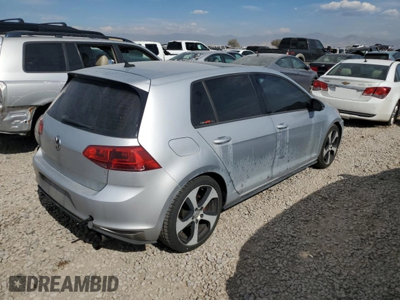 2015 Volkswagen GTI SE with VIN 3VW4T7AU6FM007265, listed as a Copart auction lot 74313094 with 141,628 mi miles and Salvage Title. Bid and sale history available at DreamBid. Image 3.