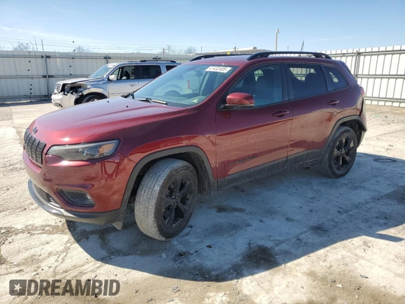 2019 Jeep Cherokee Altitude with VIN 1C4PJMLN4KD334814, listed as a Copart auction lot 47432485 with 105,536 mi miles and Salvage Title. Bid and sale history available at DreamBid. Image 1.