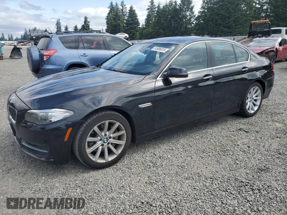 2014 BMW 5 Series 535i xDrive with VIN WBA5B3C52ED536678, listed as a Copart auction lot 61606815 with 53,412 mi miles and Salvage title. Bid and sale history available at DreamBid. Image 1.