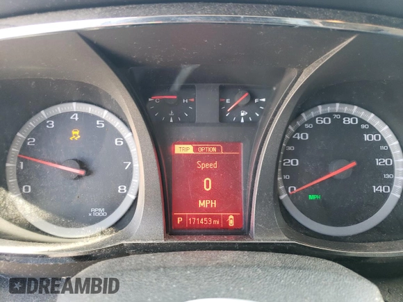 2013 GMC Terrain SLT with VIN 2GKFLVEK4D6344246, listed as a Copart auction lot 52975285 with 171,453 mi miles and Salvage Title. Bid and sale history available at carsss.com. Image 9.