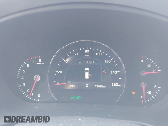 2016 Kia Sorento EX with VIN 5XYPHDA54GG129890, listed as a IAAI auction lot 41689416 with 72,075 mi miles. Bid and sale history available at carsss.com. Image 7.