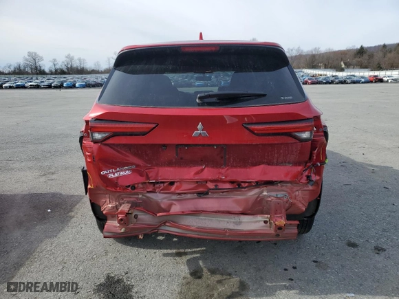 2023 Mitsubishi Outlander SE with VIN JA4J4UA80PZ025498, listed as a Copart auction lot 44274675 with 25,739 mi miles and Salvage Title. Bid and sale history available at carsss.com. Image 6.