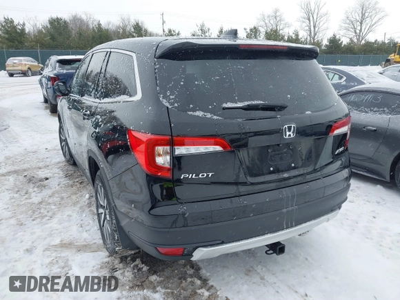 2019 Honda Pilot EX-L with VIN 5FNYF6H52KB051363, listed as a IAAI auction lot 41591540 with 109,860 mi miles. Bid and sale history available at carsss.com. Image 3.
