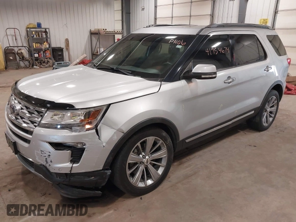 2018 Ford Explorer Limited with VIN 1FM5K8F87JGB45164, listed as a IAAI auction lot 41954674 with 104,636 mi miles and . Bid and sale history available at DreamBid. Image 2.