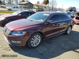 2013 Volkswagen Passat SEL Premium with VIN 1VWCH7A3XDC014934, listed as a Copart auction lot 47226015 with 163,443 mi miles and Clean Title. Bid and sale history available at carsss.com. Image 1.