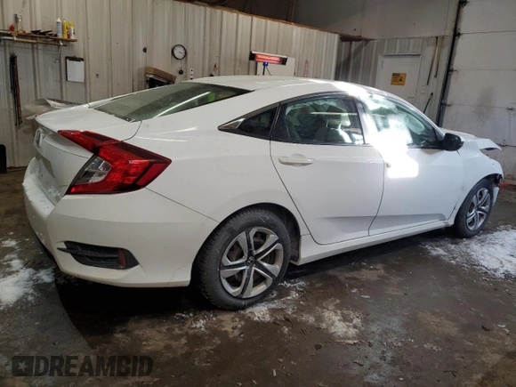 2016 Honda Civic Sedan LX with VIN 19XFC2F56GE233737, listed as a Copart auction lot 43183635 with 147,725 mi miles and Salvage Title. Bid and sale history available at carsss.com. Image 3.