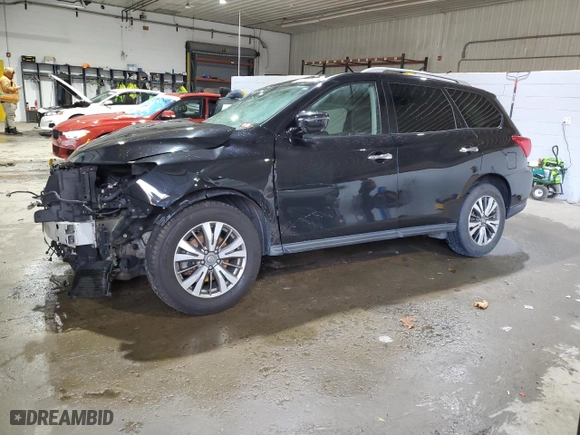 2019 Nissan Pathfinder SL with VIN 5N1DR2MM7KC625878, listed as a Copart auction lot 83825774 with 80,942 mi miles and Salvage Title. Bid and sale history available at carsss.com. Image 1.