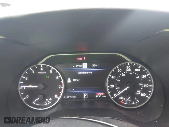 2020 Nissan Maxima Platinum with VIN 1N4AA6FV6LC382860, listed as a IAAI auction lot 41429323 with 87,689 mi miles and . Bid and sale history available at DreamBid. Image 7.