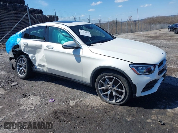 2022 Mercedes-Benz GLC with VIN W1N0J8EB1NG026331, listed as a IAAI auction lot 41850167 with 1 mi miles. Bid and sale history available at carsss.com. Image 1.