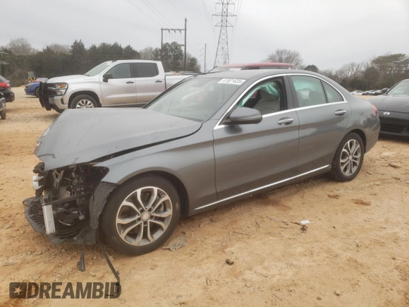 2017 Mercedes-Benz C C 300 with VIN 55SWF4JB8HU200216, listed as a Copart auction lot 41921635 with 55,132 mi miles and Salvage Title. Bid and sale history available at carsss.com. Image 1.