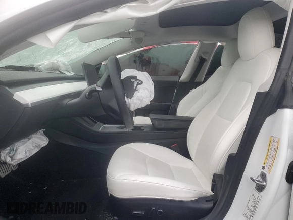 2021 Tesla Model 3 Performance with VIN 5YJ3E1ECXMF984417, listed as a Copart auction lot 48465675 with 60,838 mi miles and Clean Title. Bid and sale history available at DreamBid. Image 7.