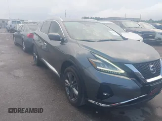 2019 Nissan Murano SV z VIN 5N1AZ2MJ2KN140352, wystawiony jako IAAI lot #42068512 z przebiegiem 52 881 mil mil oraz . Historia ofert i sprzedaży dostępna na DreamBid. Obrazek 1.