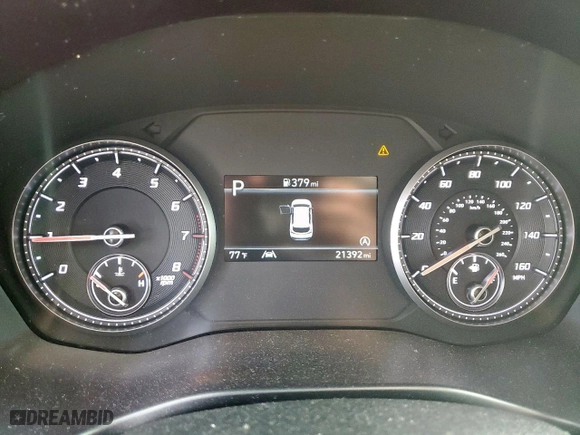 2022 Hyundai Santa Fe SEL with VIN 5NMS24AJ4NH376404, listed as a Copart auction lot 49858405 with 21,392 mi miles and Salvage Title. Bid and sale history available at carsss.com. Image 9.