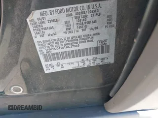 2001 Ford Escape XLT с VIN 1FMYU04161KC37345, выставлен на аукционе IAAI как лот 42312100 с пробегом 225 600 миль миль и . История ставок и продаж доступна на DreamBid. Изображение 9.