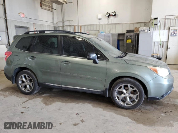 2015 Subaru Forester Touring with VIN JF2SJAUCXFH510044, listed as a Copart auction lot 59414925 with 180,433 mi miles and Salvage title. Bid and sale history available at DreamBid. Image 4.