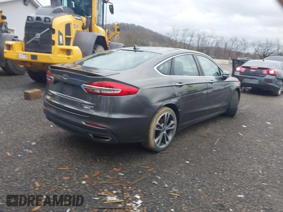 2019 Ford Fusion Titanium with VIN 3FA6P0D93KR124299, listed as a IAAI auction lot 40182478 with 73,408 mi miles. Bid and sale history available at carsss.com. Image 4.