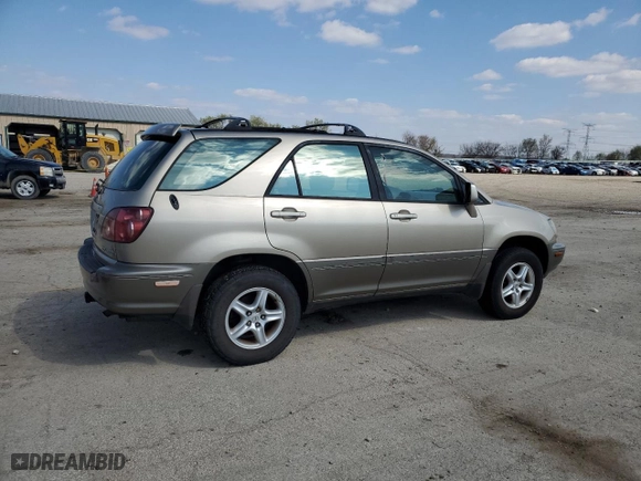 1999 Lexus RX 300 Luxury SUV with VIN JT6HF10UXX0018047, listed as a Copart auction lot 52810725 with 211,803 mi miles and Clean Title. Bid and sale history available at carsss.com. Image 3.