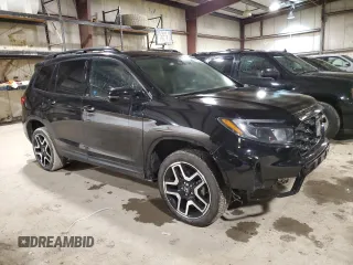 2023 Honda Passport Elite with VIN 5FNYF8H03PB017374, listed as a Copart auction lot 86383224 with 2,046 mi miles and Salvage Title. Bid and sale history available at carsss.com. Image 4.