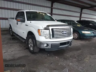2011 Ford F-150 XL with VIN 1FTFX1CT6BFC10586, listed as a IAAI auction lot 41613825 with 124,854 mi miles. Bid and sale history available at carsss.com. Image 1.